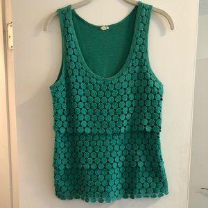 JCrew Eyelet Tanktop Blouse